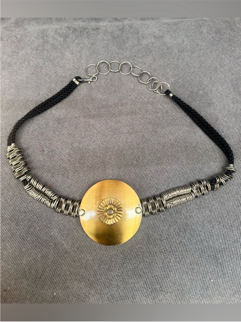 Vintage boho statement chain belt 80s